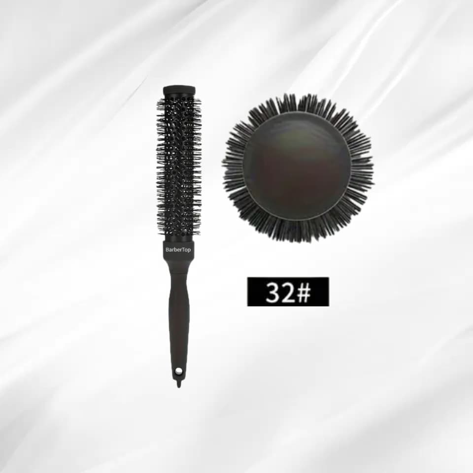 Rund Hårborste med Nano Keramik & Jonisk Teknik – Stylingverktyg för Volym