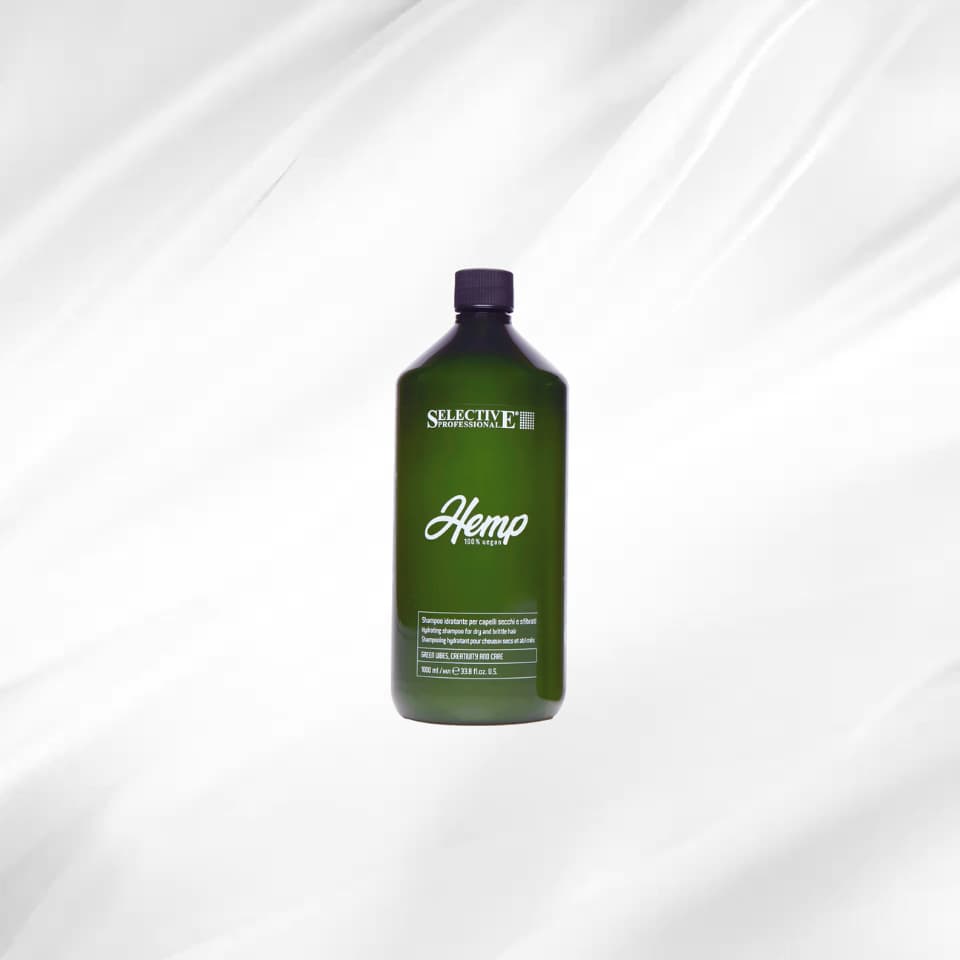 Hemp Schampo för Torrt & Skört Hår 1000ml – Återfuktande & Stärkande