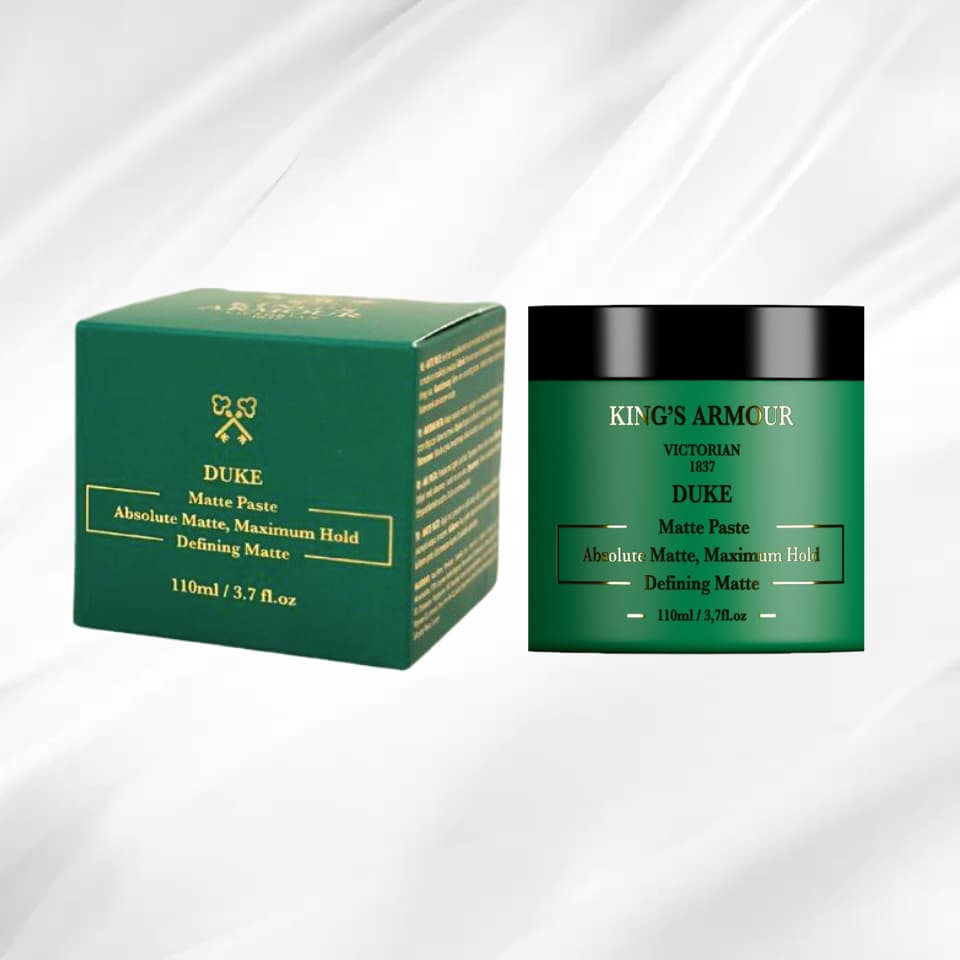 King's Armour Matte Paste Duke 110ml | Strong Hold Matte Wax