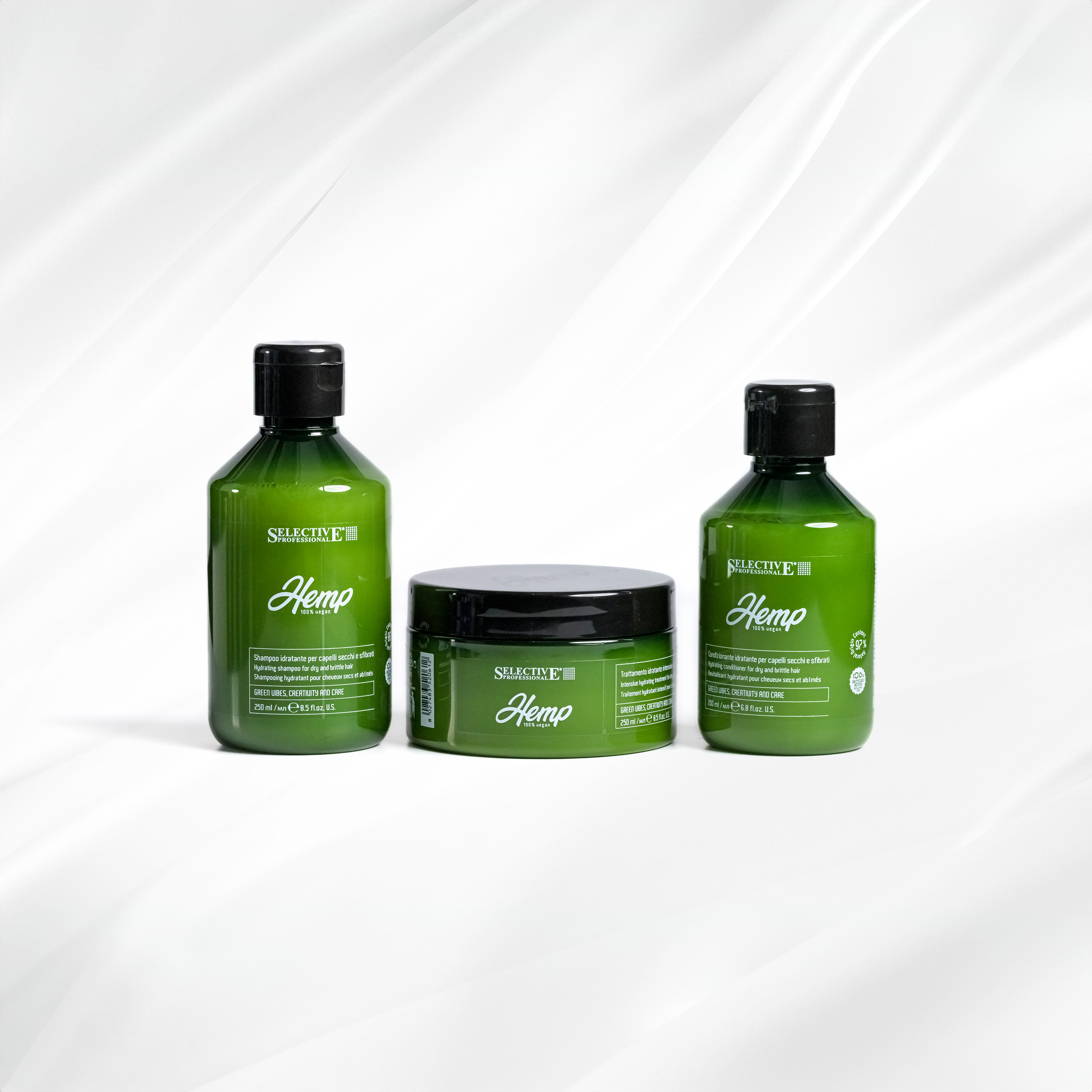 Hemp - Serien för torrt hår | 3 produkter