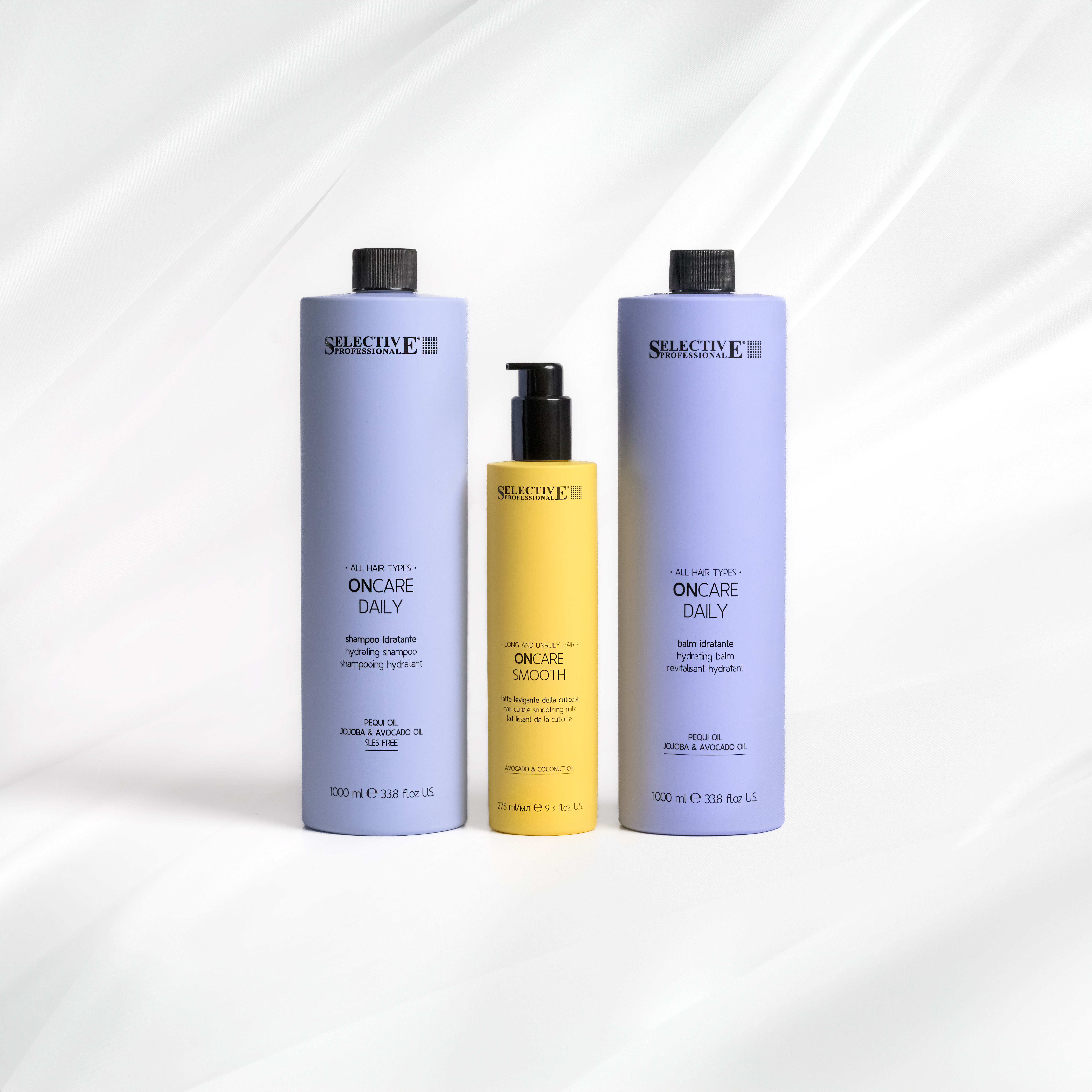 Serie 3 produkter Daily Schampo +Daily balsam + Smooth milk