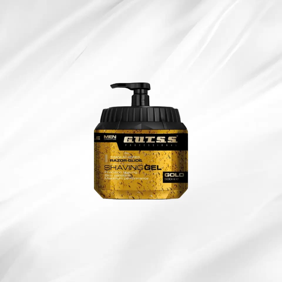 GUTSS Shaving Gel Gold 500 ml – Lyxig Rakgel för Mjuk Rakning